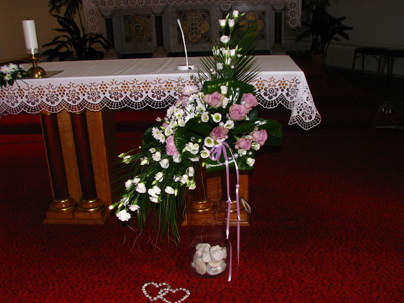 svatba 2012 růže - alstomérie - eustomy