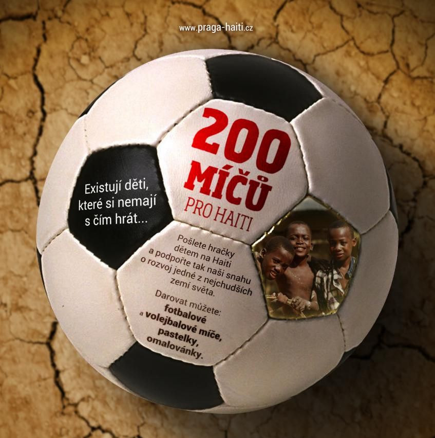 Připojte se ke sbírce - 200 míču pro Haiti